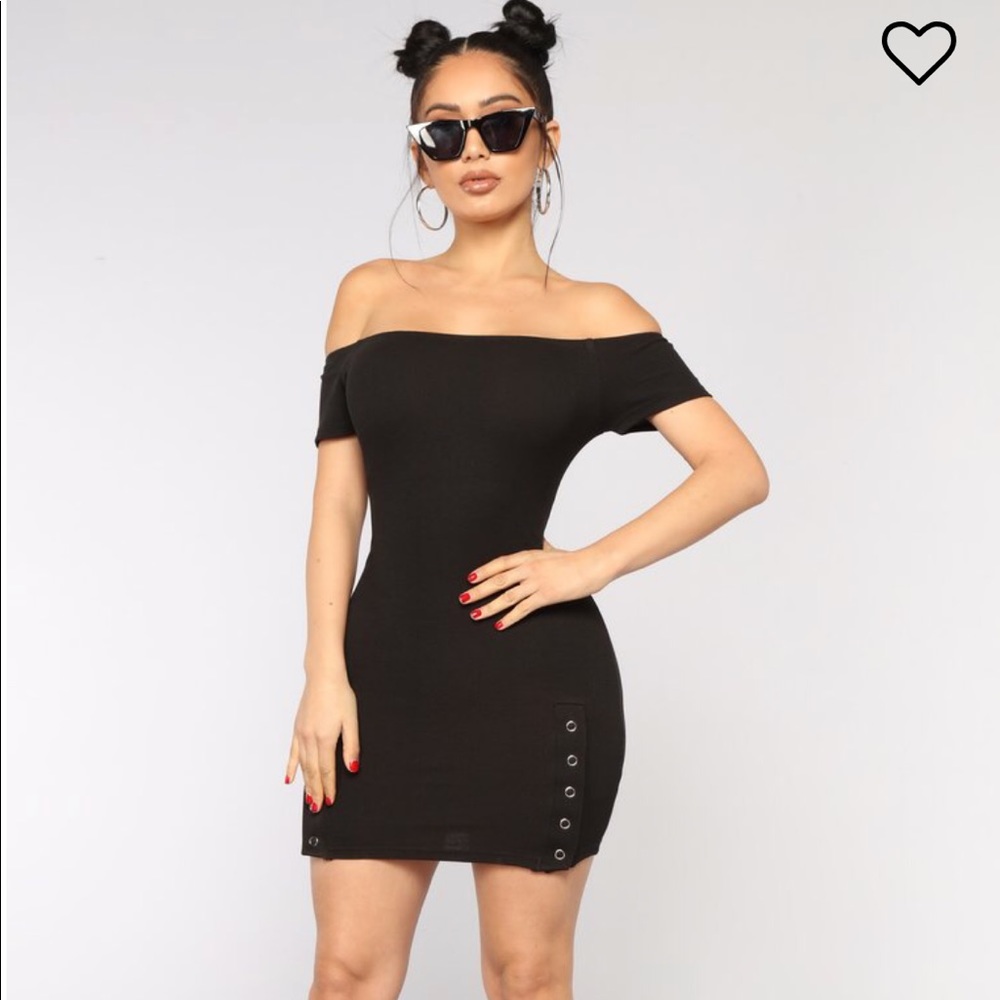 Off shoulder Black Dress